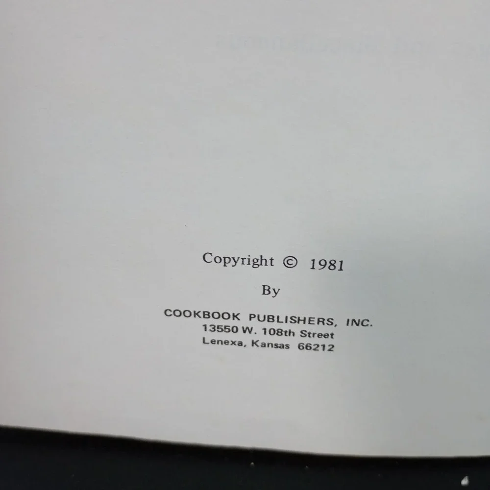 Women's Club‎ Of Northumberland County, VA Cookbook Lottsburg, VA Recipes 1981